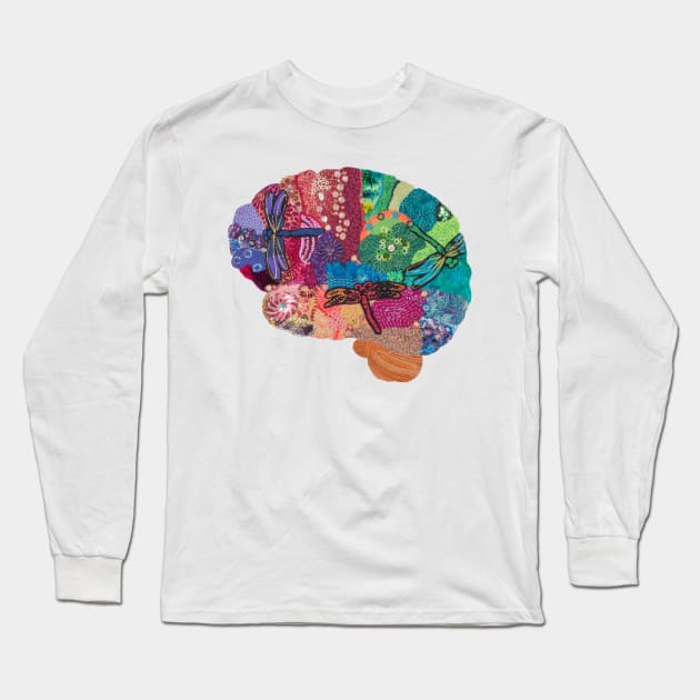 Dragonfly Brain - Creativity and Change Long Sleeve T-Shirt by Laurabund